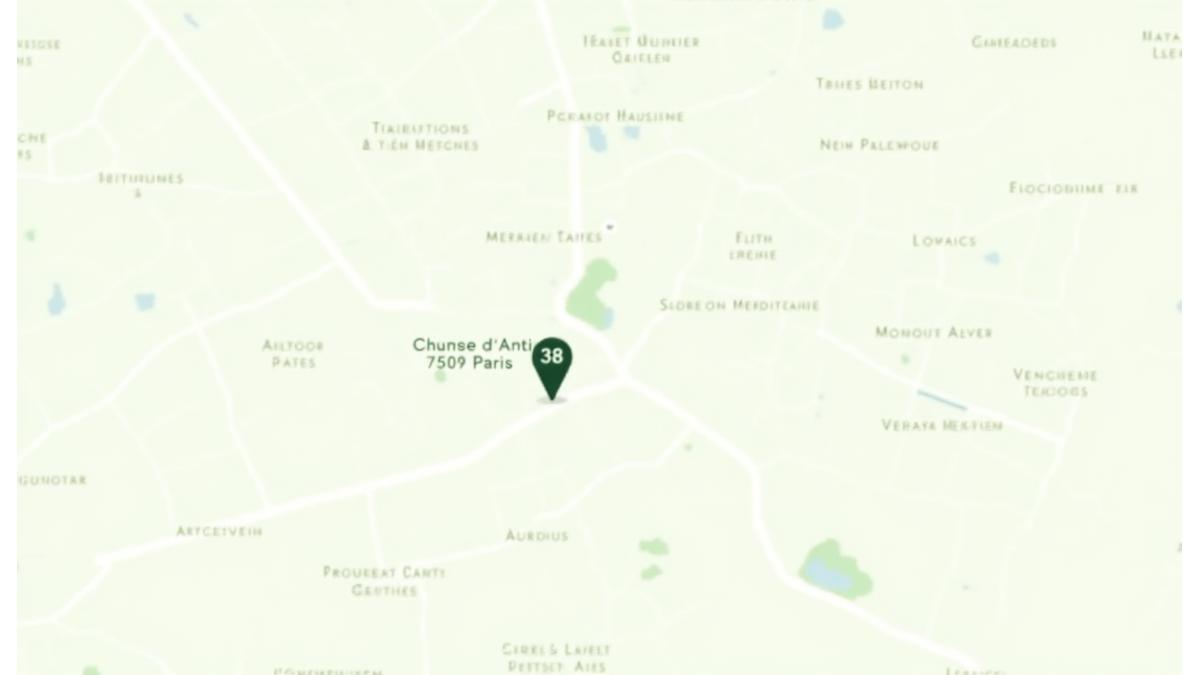 Localisation de Verdant Ménage sur une carte de Paris